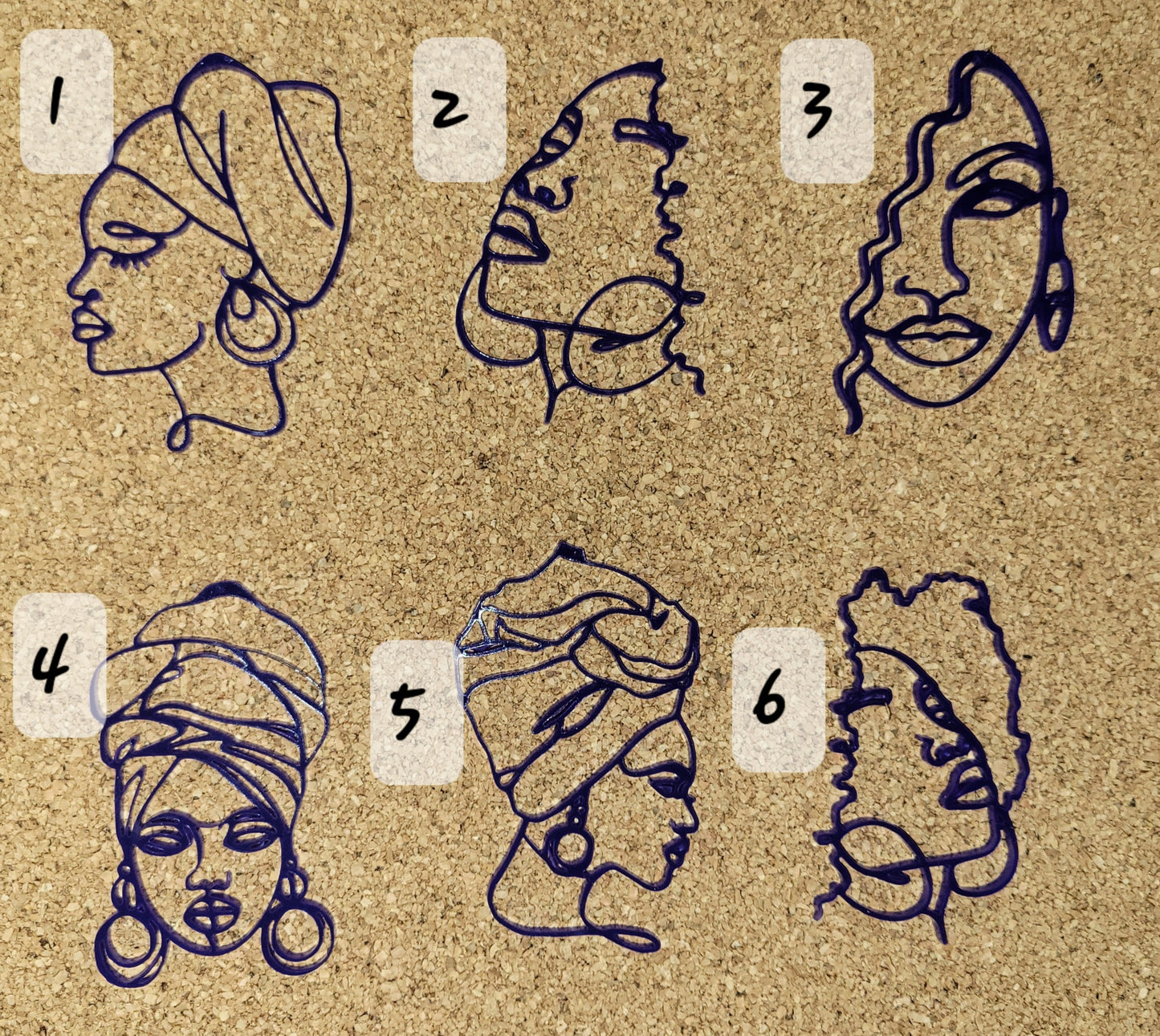 Woman silhouette earrings