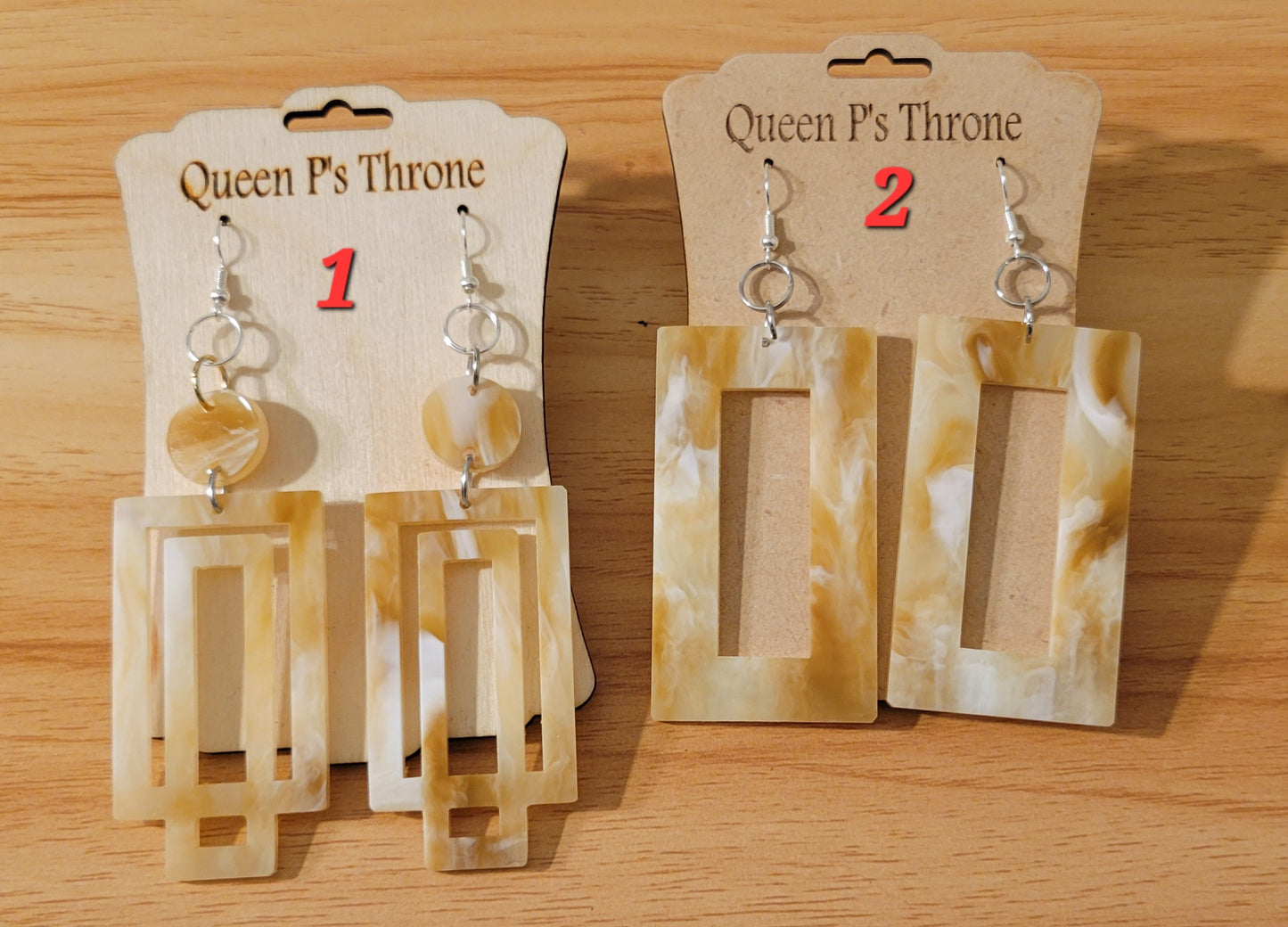 Simple Geometric Acrylic Earrings