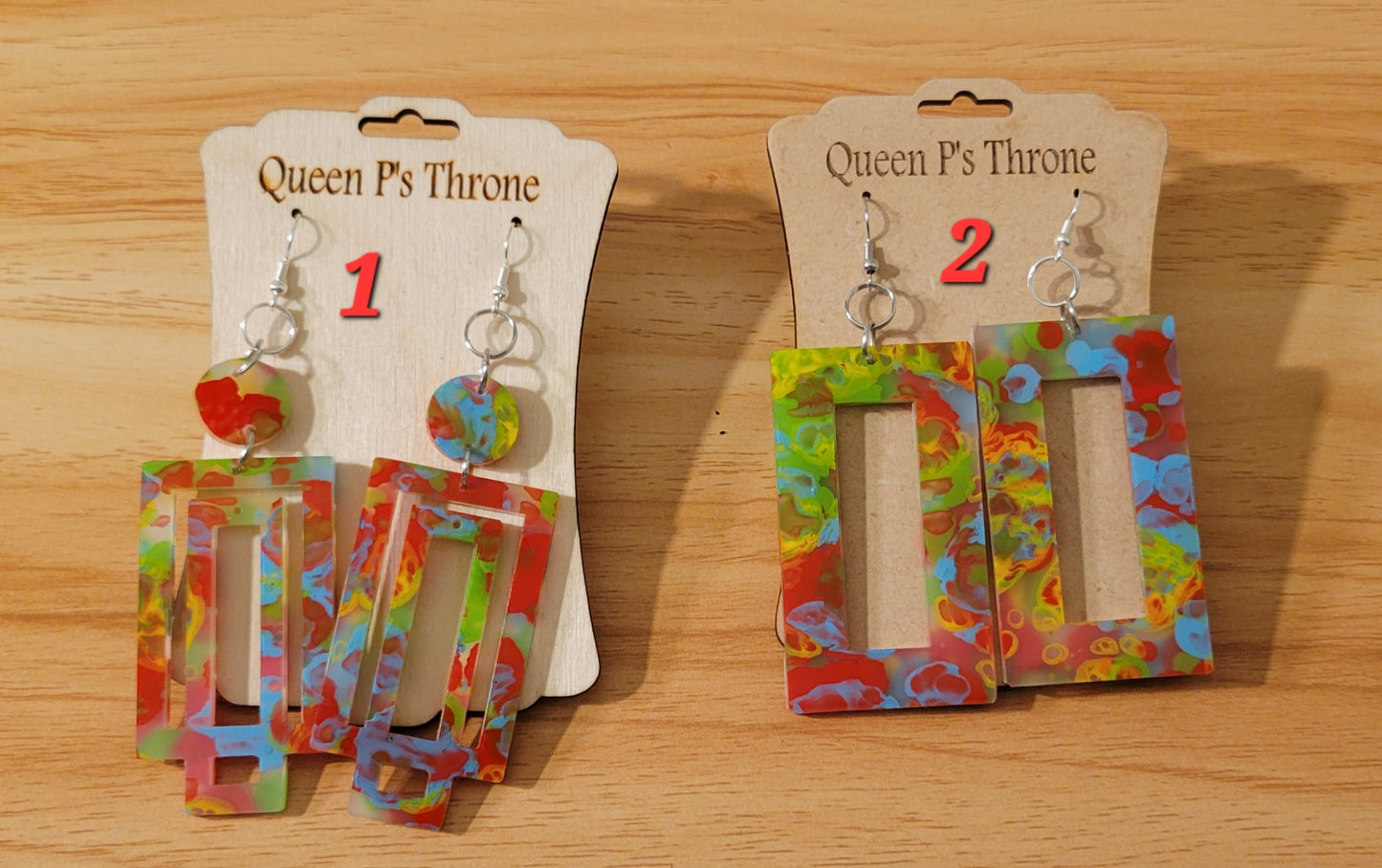 Simple Geometric Acrylic Earrings