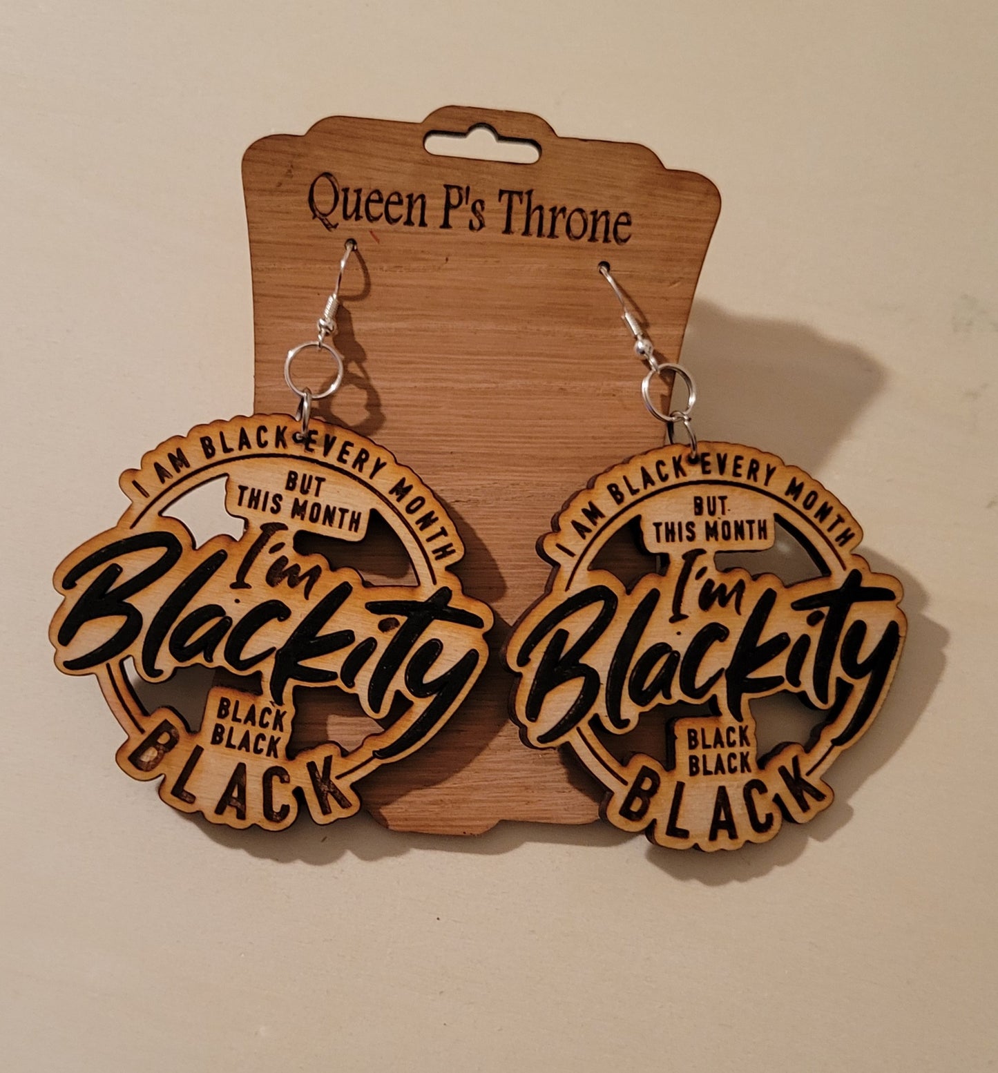 Blackity Black Black earrings (2 styles)