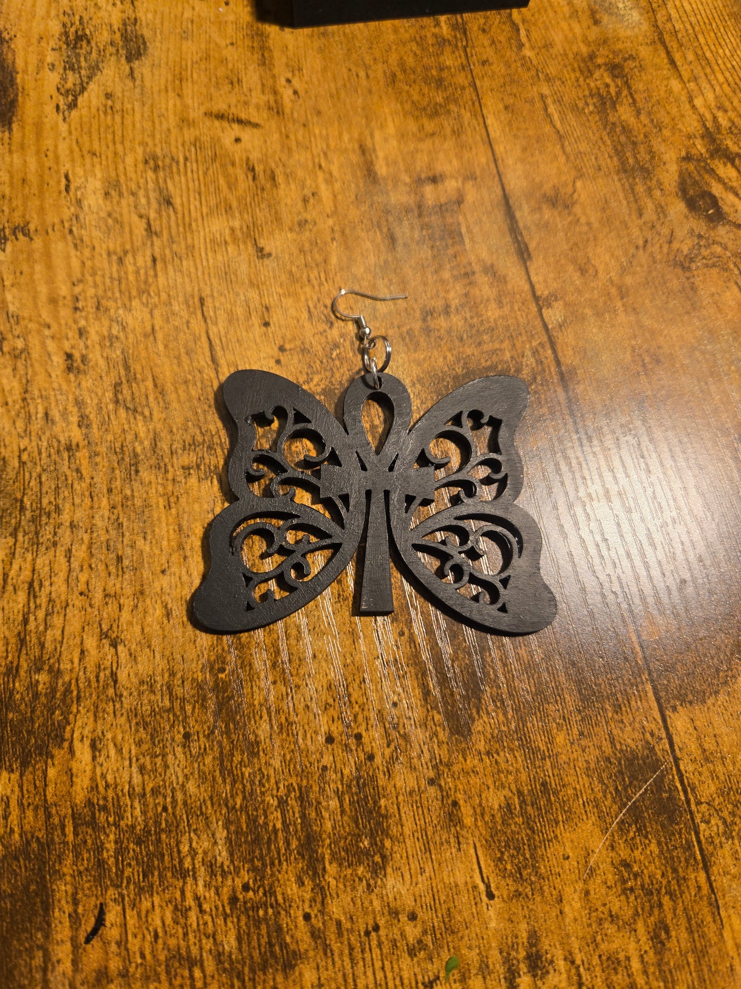 Ankh Butterfly Earrings
