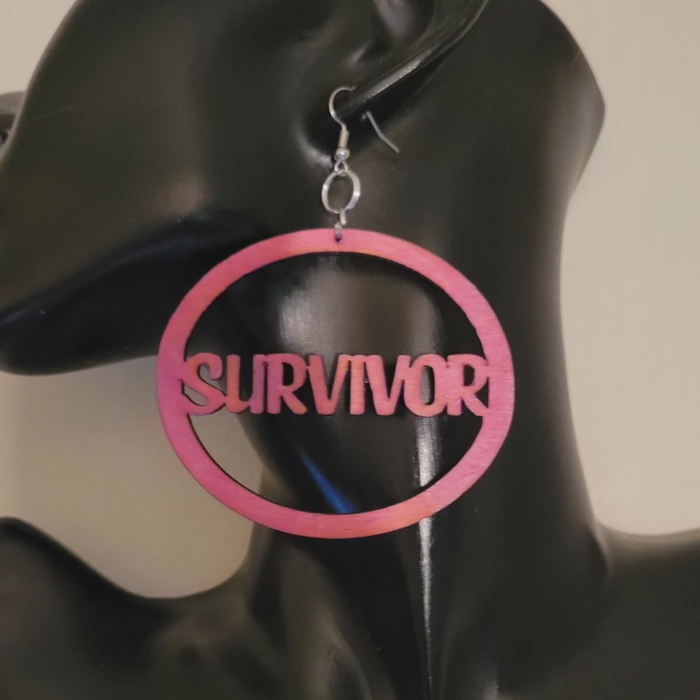 Survivor Wooden Earrings