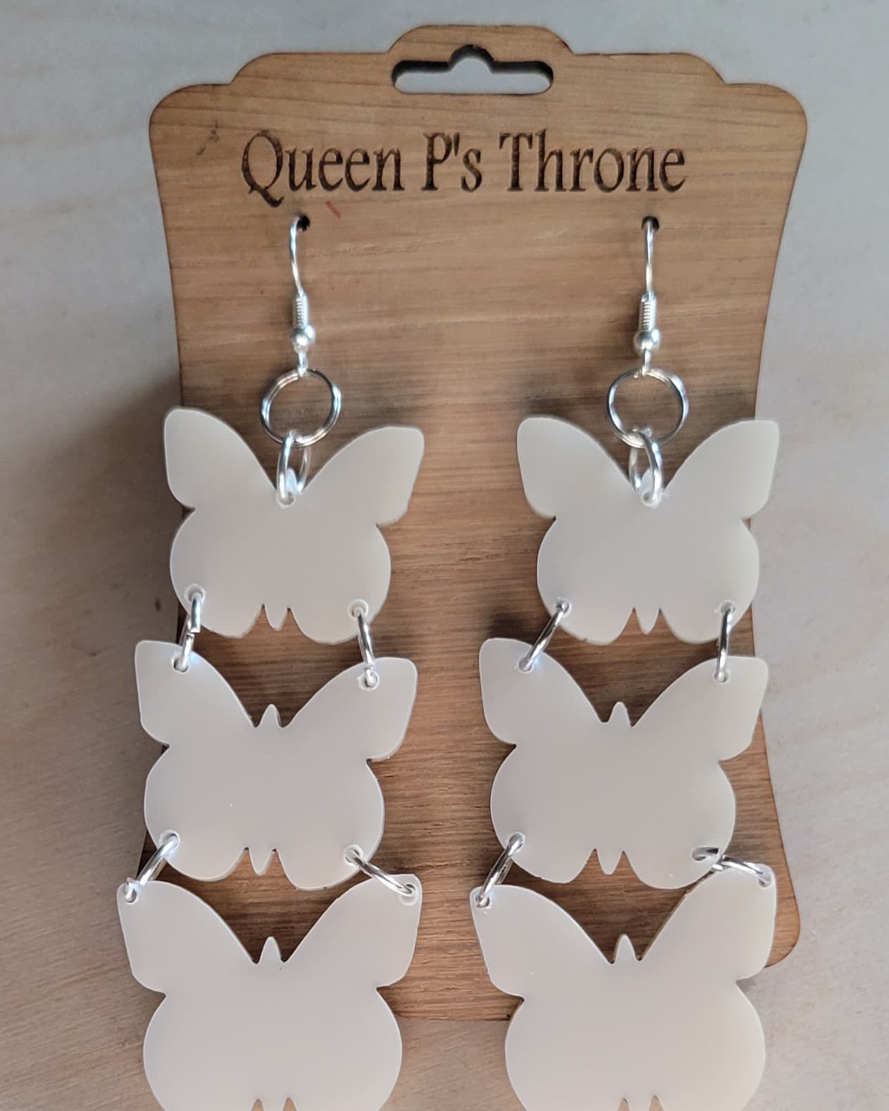 Butterfly Trio Acrylic Earrings