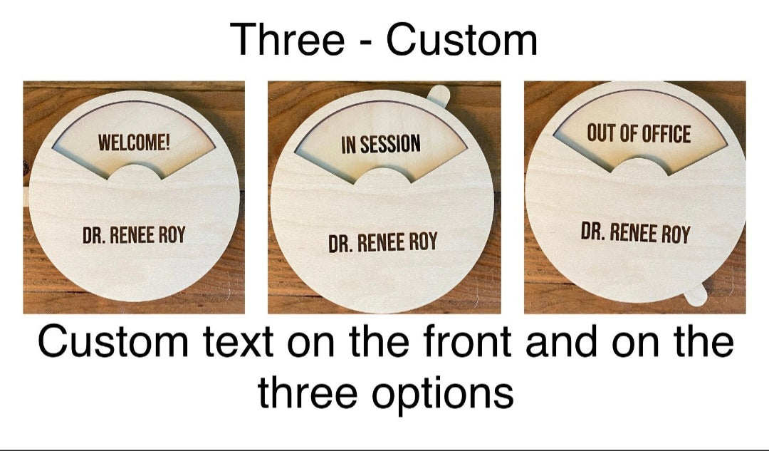 Personalized Work Privacy Sign