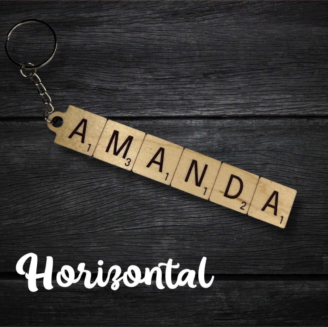 Scrabble Keychain