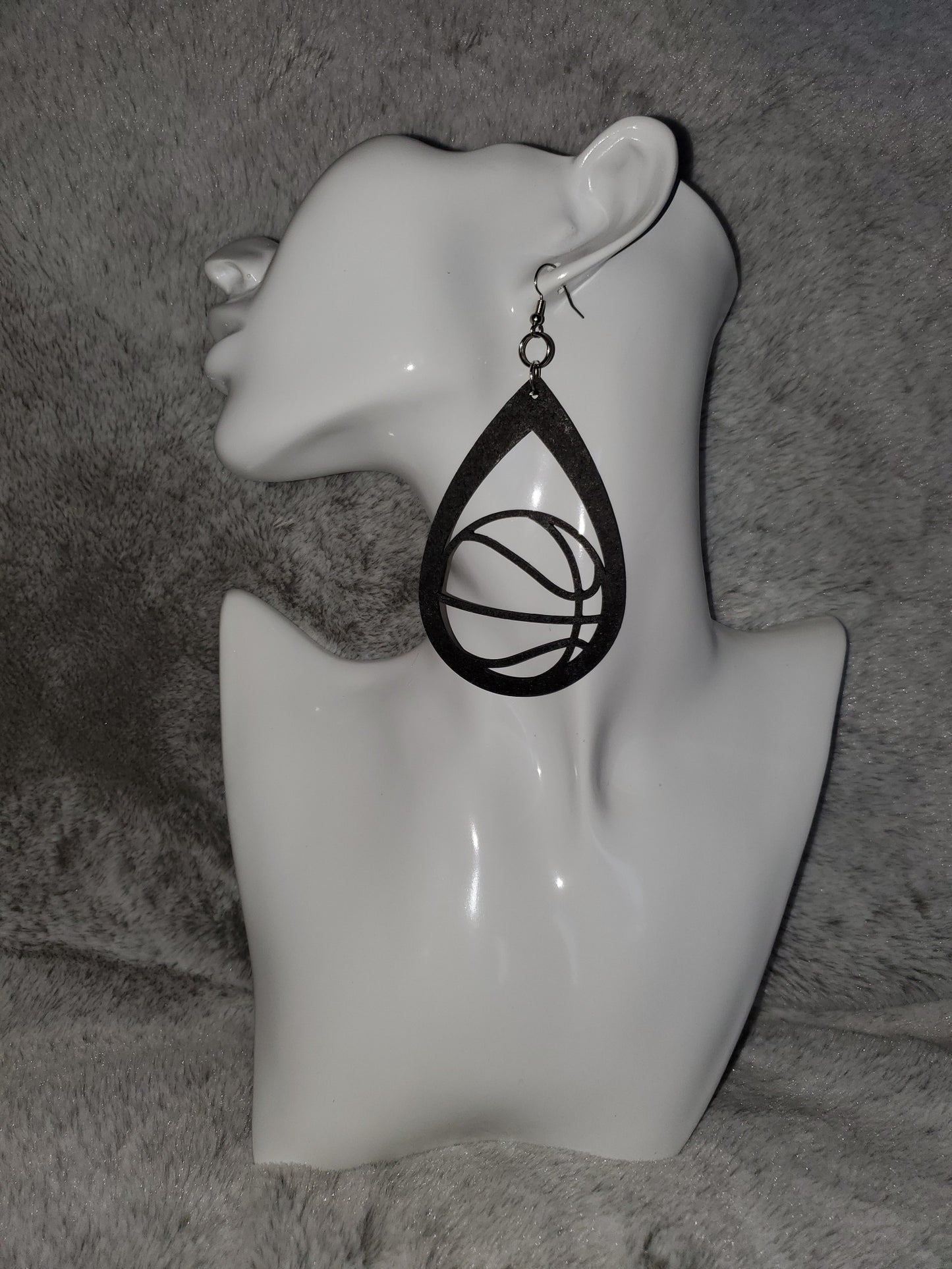 Basketball Teardrop Earrings