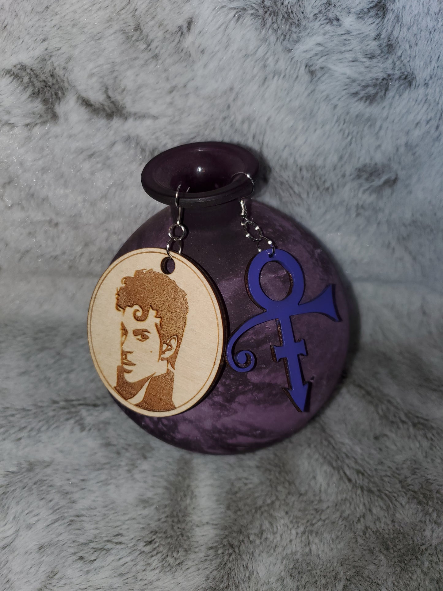Mixed up- Symbol and Prince Earrings