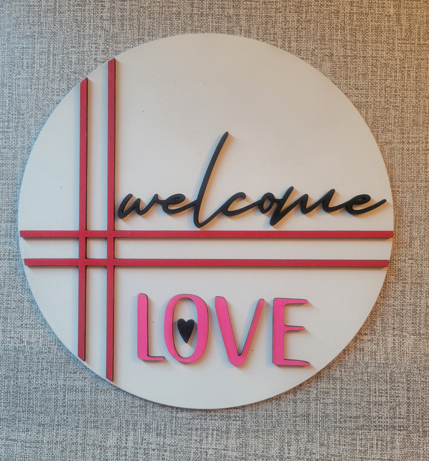 Welcome Love Door Hanger