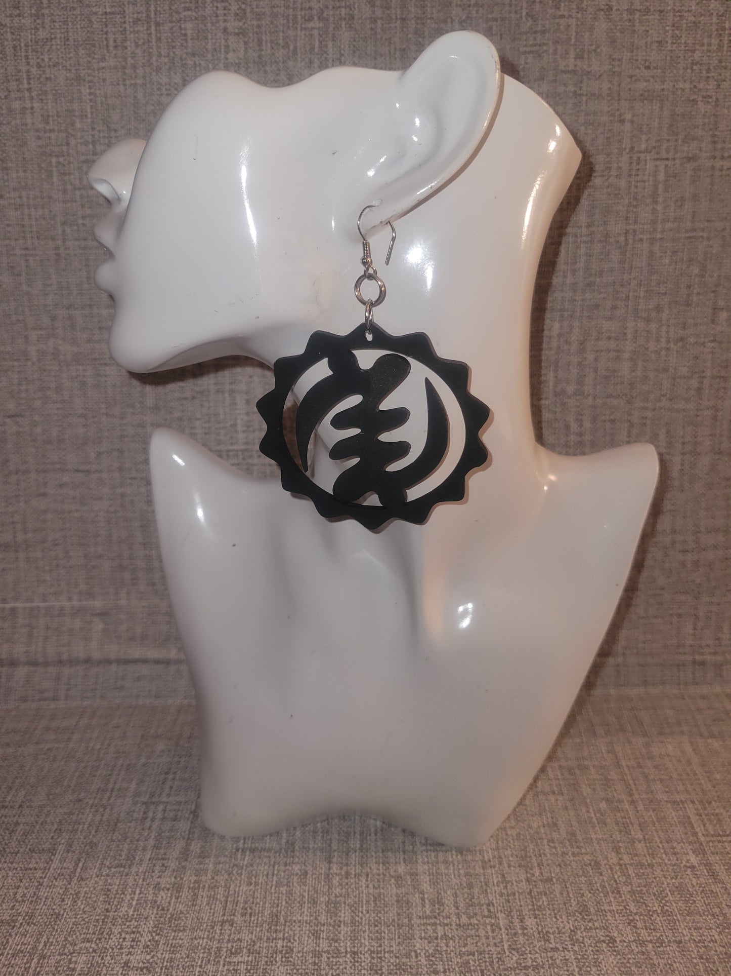 Gye Nyame Hoop Earrings