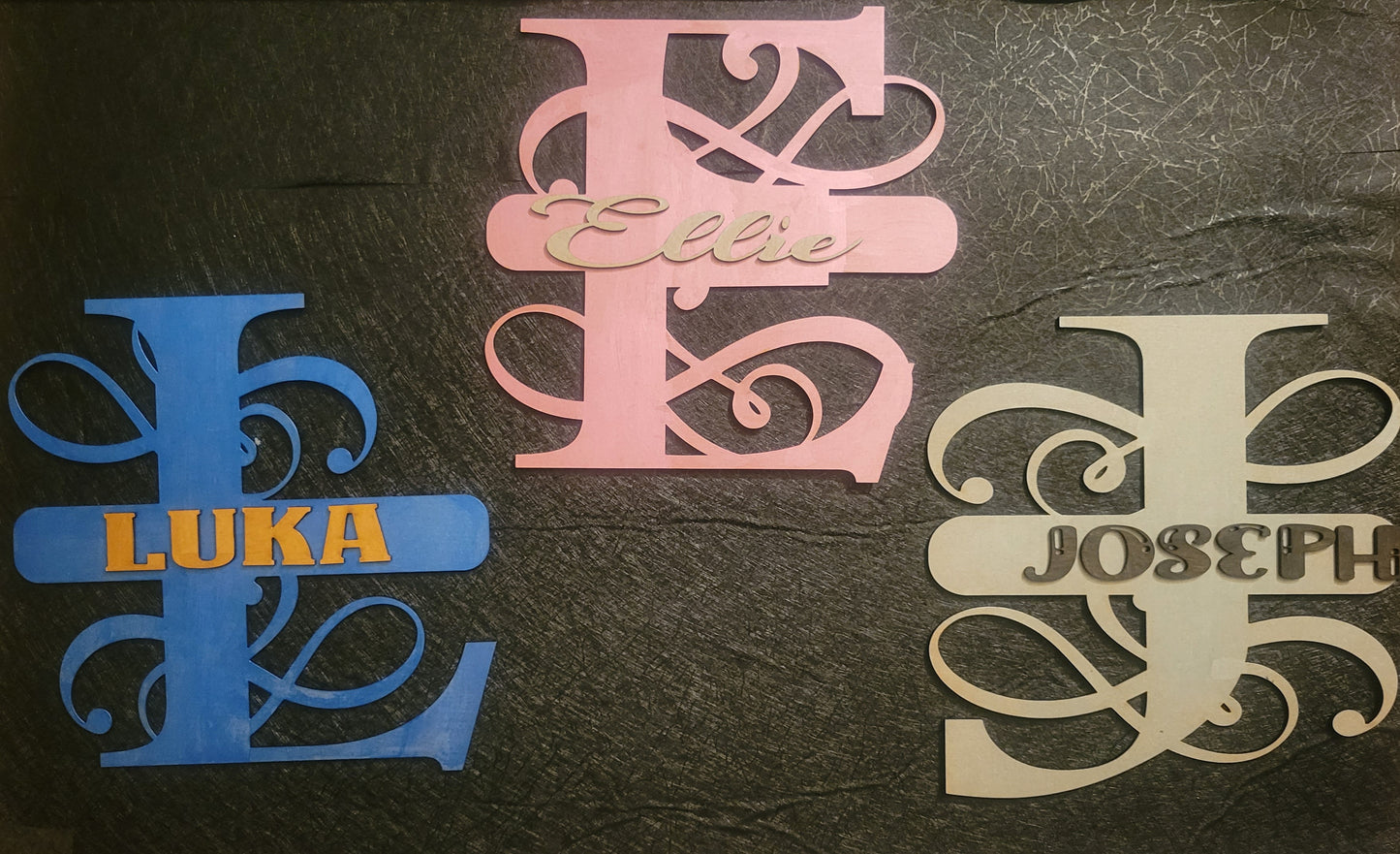 All Alphabet Monograms Swirls A-Z