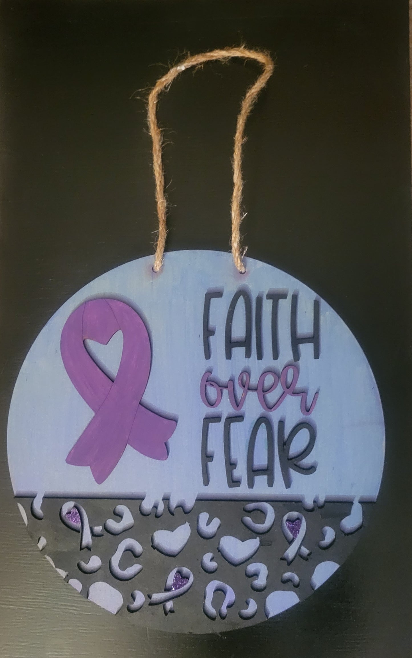 Faith Over Fear Door Hanger