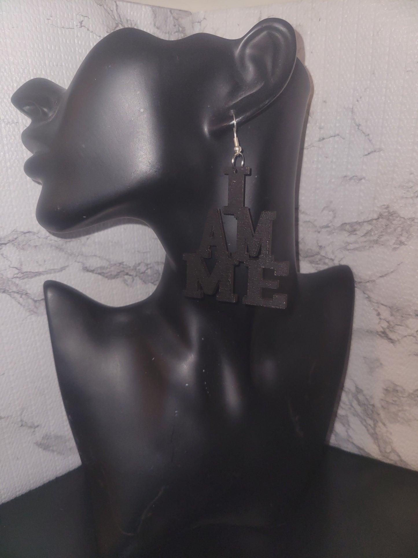 I AM ME (word) earrings