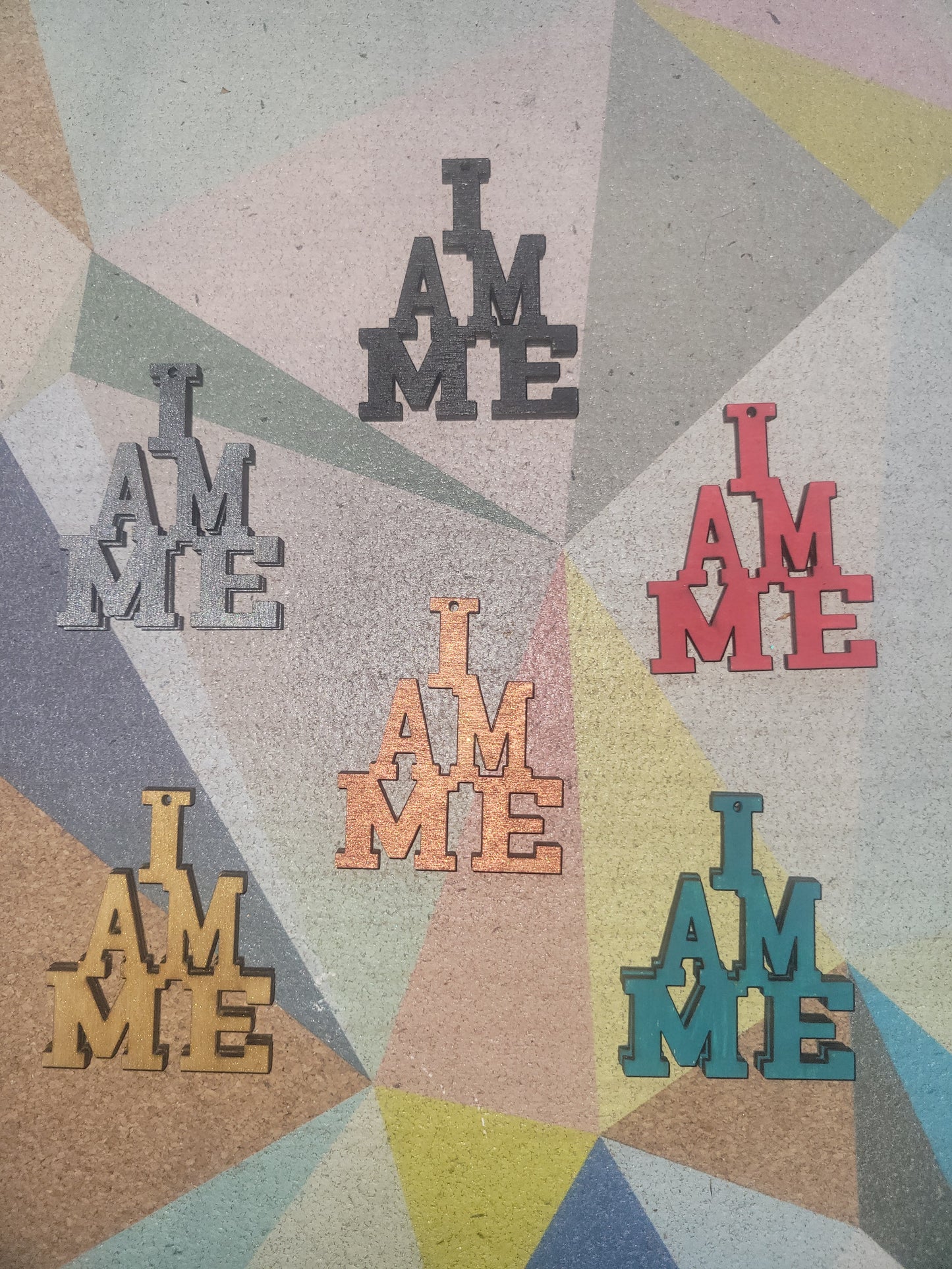 I AM ME (word) earrings