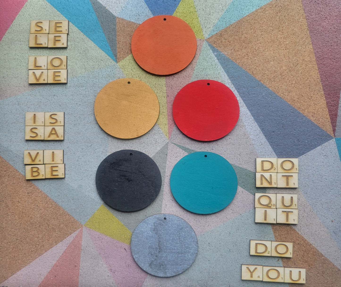 Scrabble Word Earrings