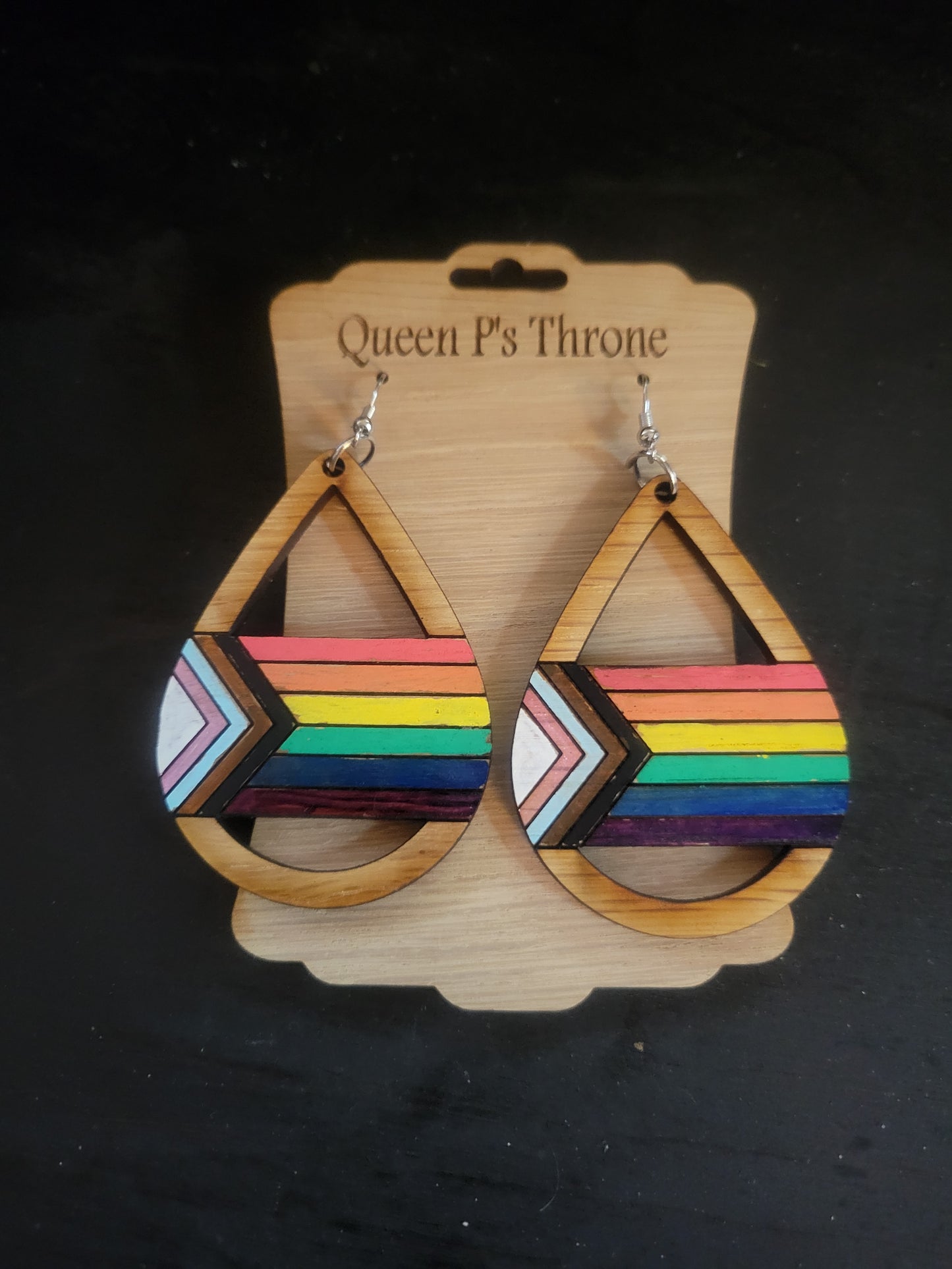 Flag Teardrop Earrings