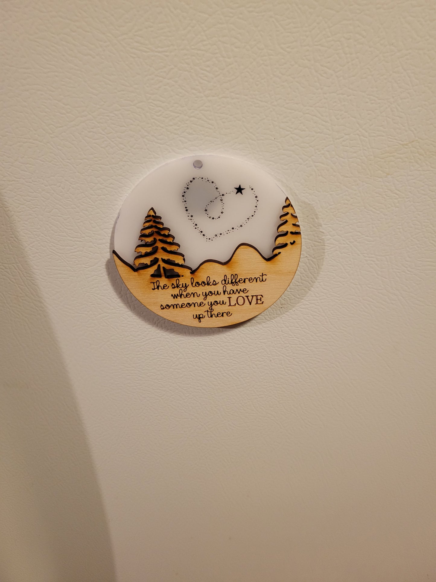 Memorial Ornament-The sky looks different when you have someone you love up there
