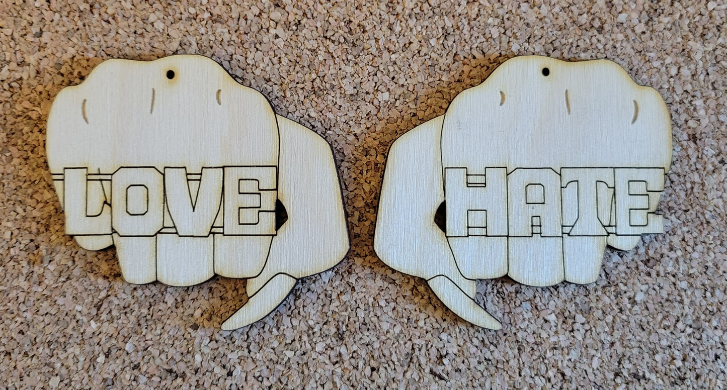 Love/Hate Earrings