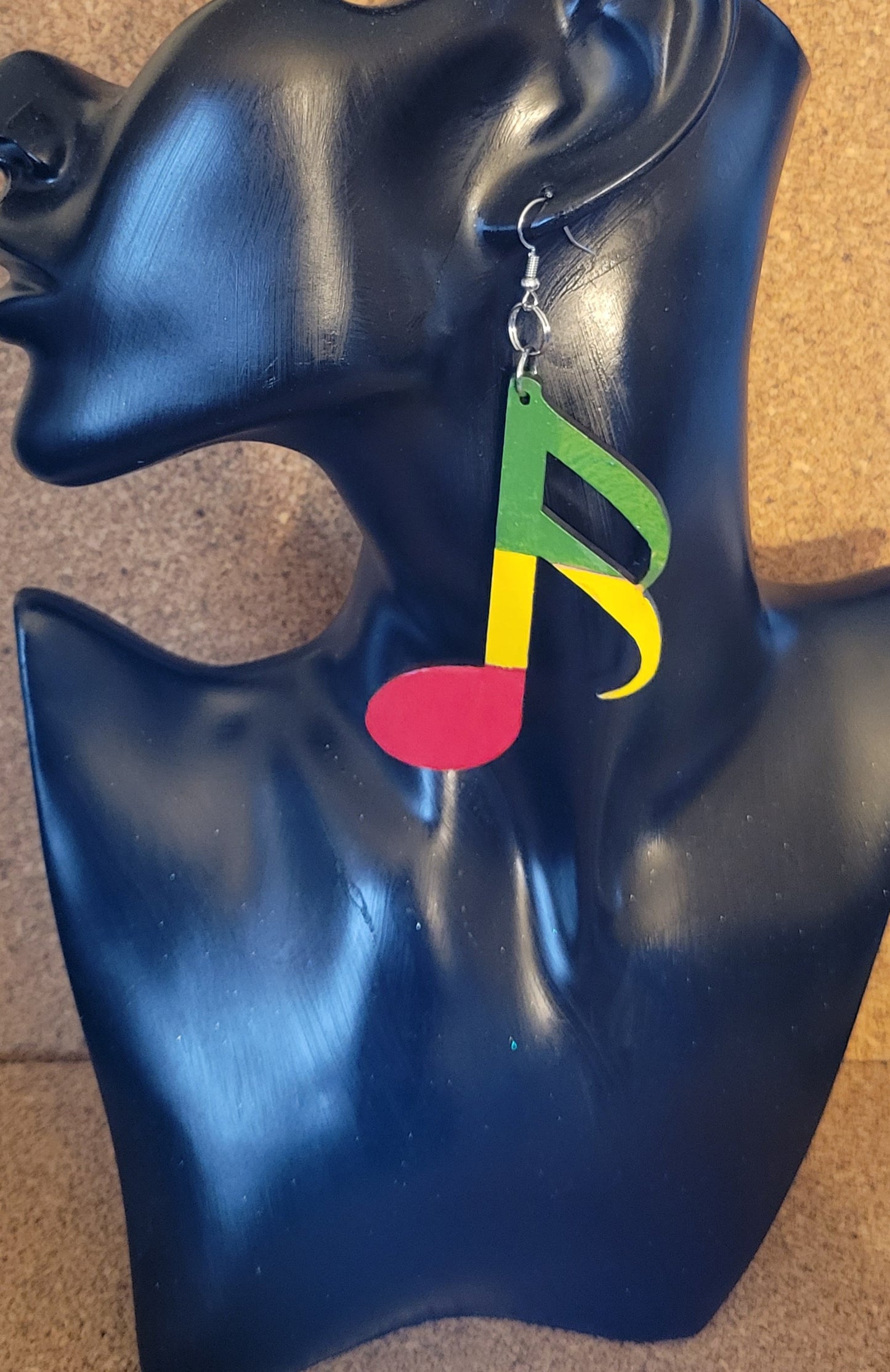Music Notes Earrings (Raggae style)