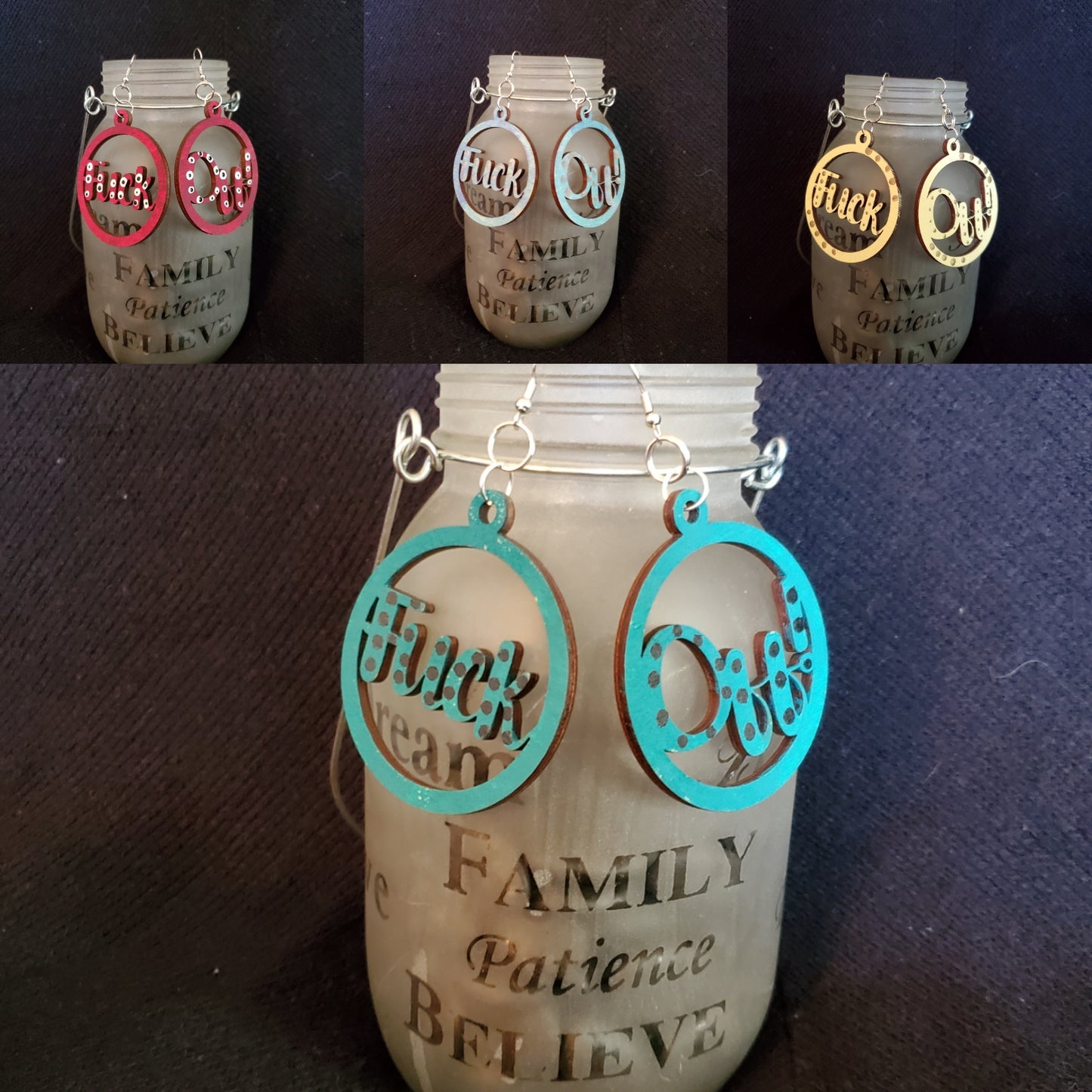 Fuck Off! Earrings