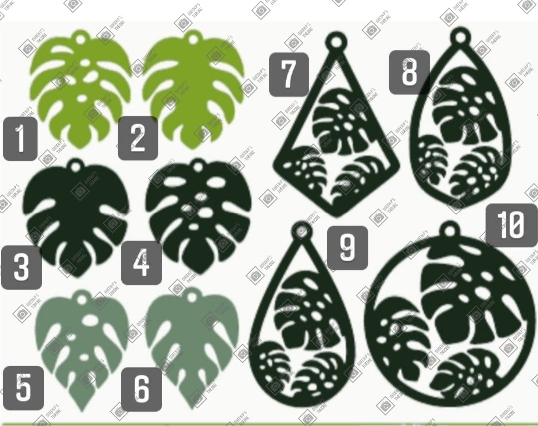 Monstera Leaf Collection Earrings