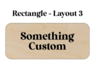 Wooden Name Tags