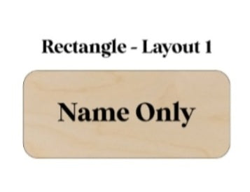 Wooden Name Tags