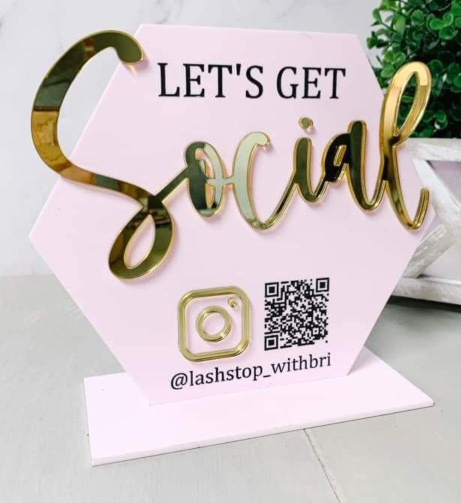 Social Media Signs (4 Options)