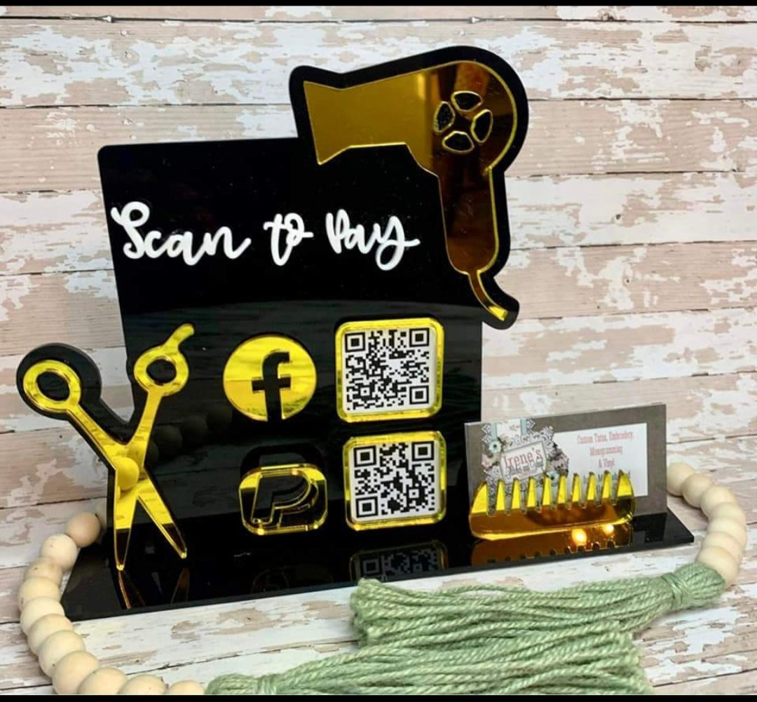 Social Media and Payment Sign- (Hair Stylist, Dentist, Nail Salon, Photographer, Cake baking)