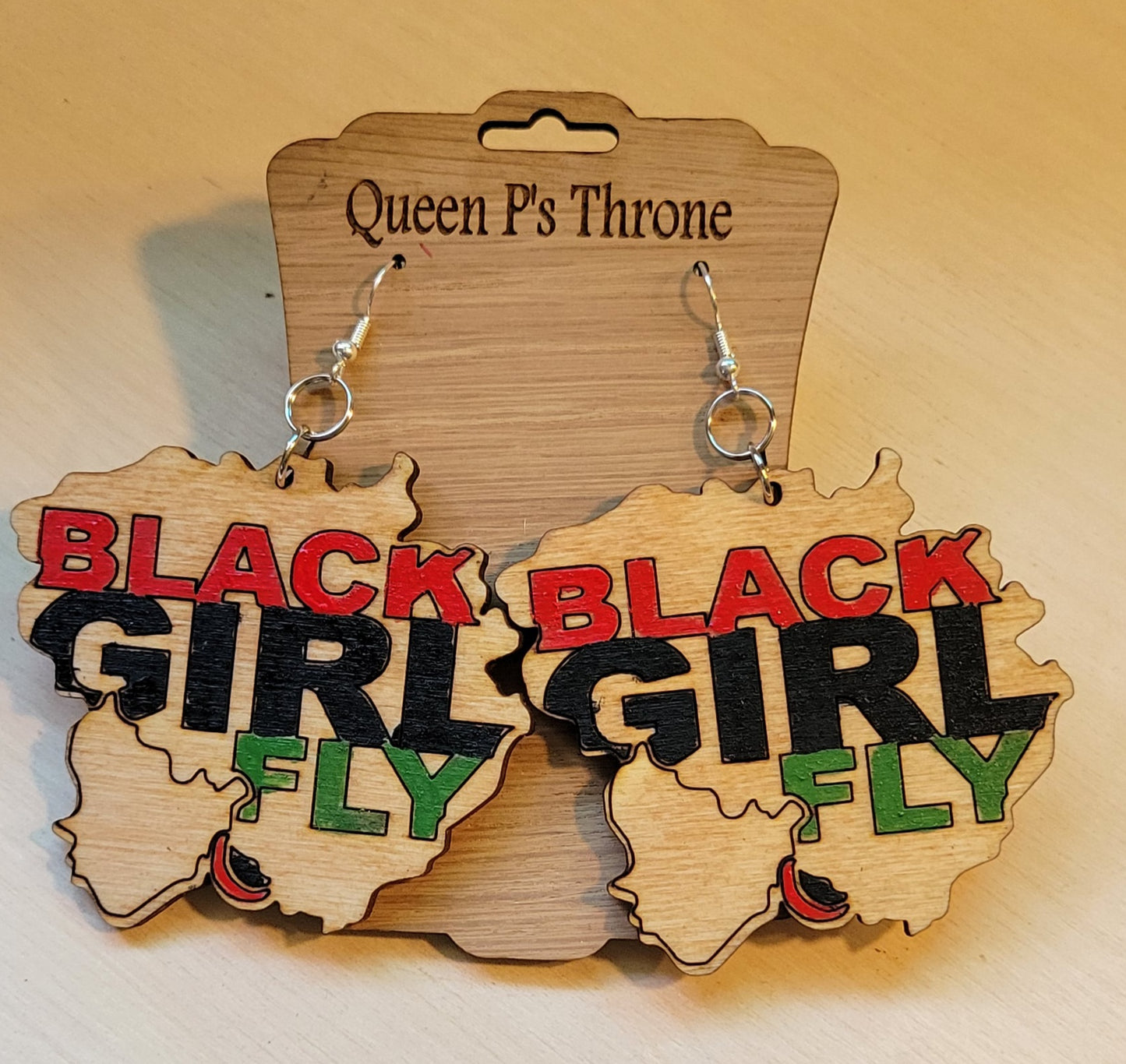 Black Girl Fly Earrings