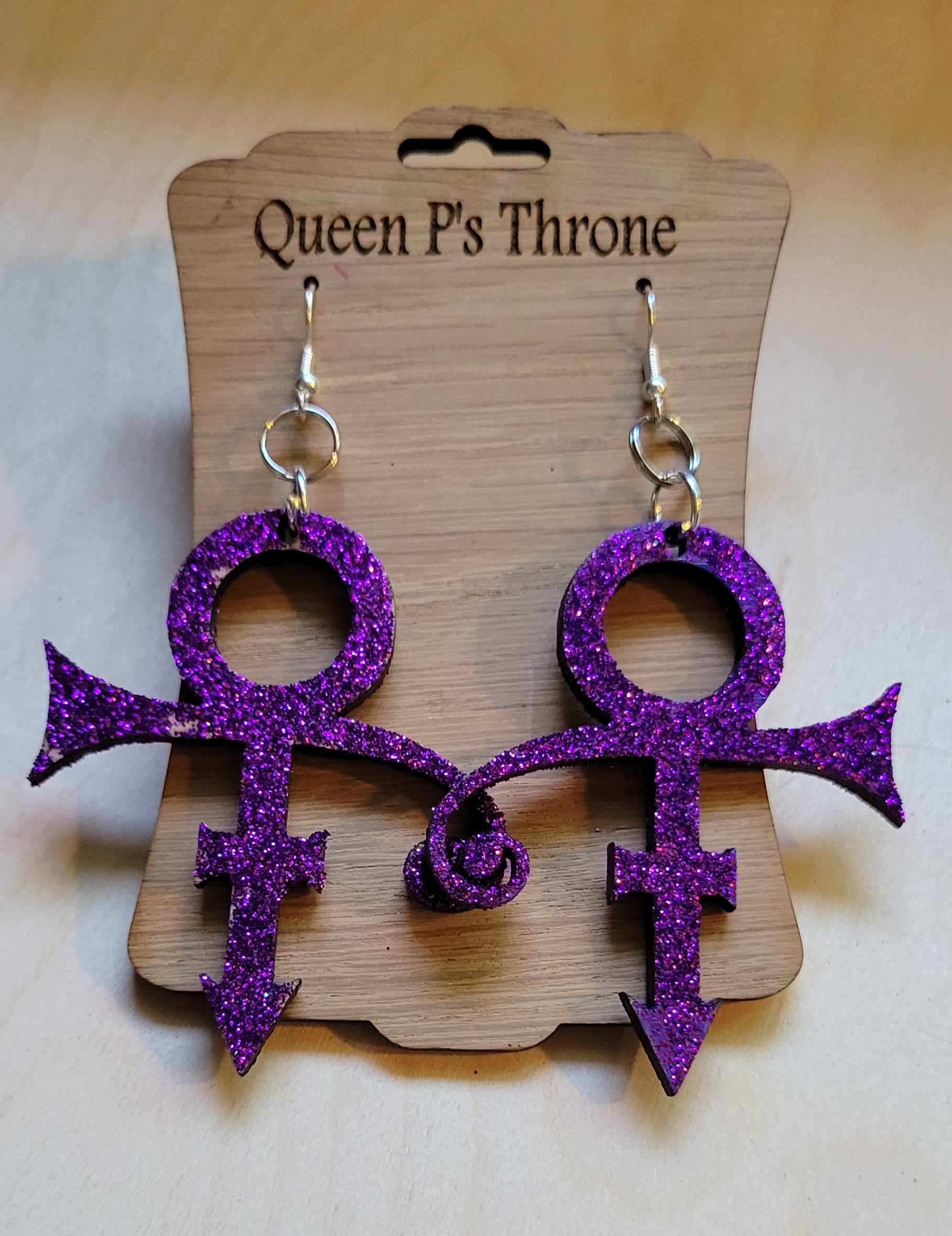 Buy Love Symbol Prince Purple Rain Earrings  The Artist Symbol Purple  Dangle Jewelry Online at desertcartINDIA