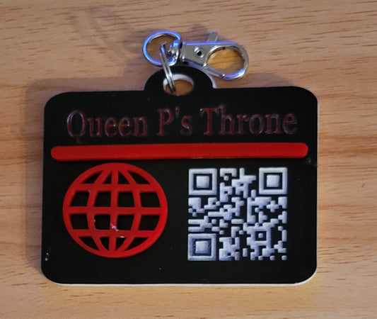 QR Code Business Card Keychain