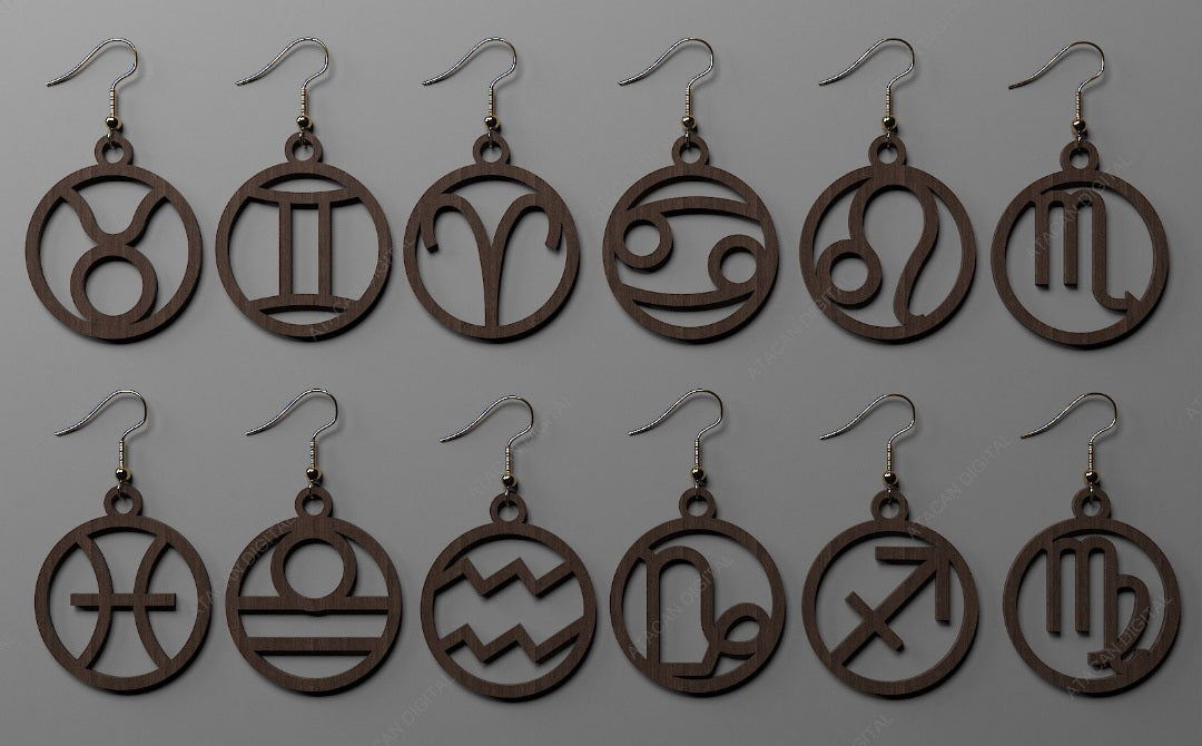 Zodiac Earrings (2 styles)