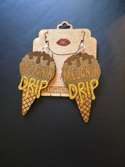 Melanin Drip Cone Earrings