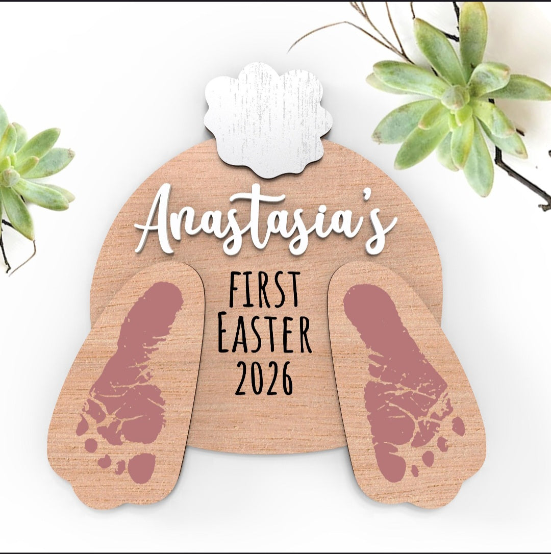 First Easter Footprint Sign