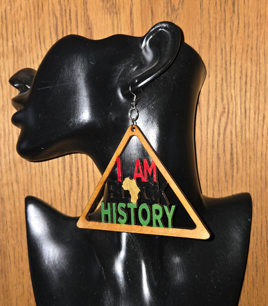 I am Black History Earrings