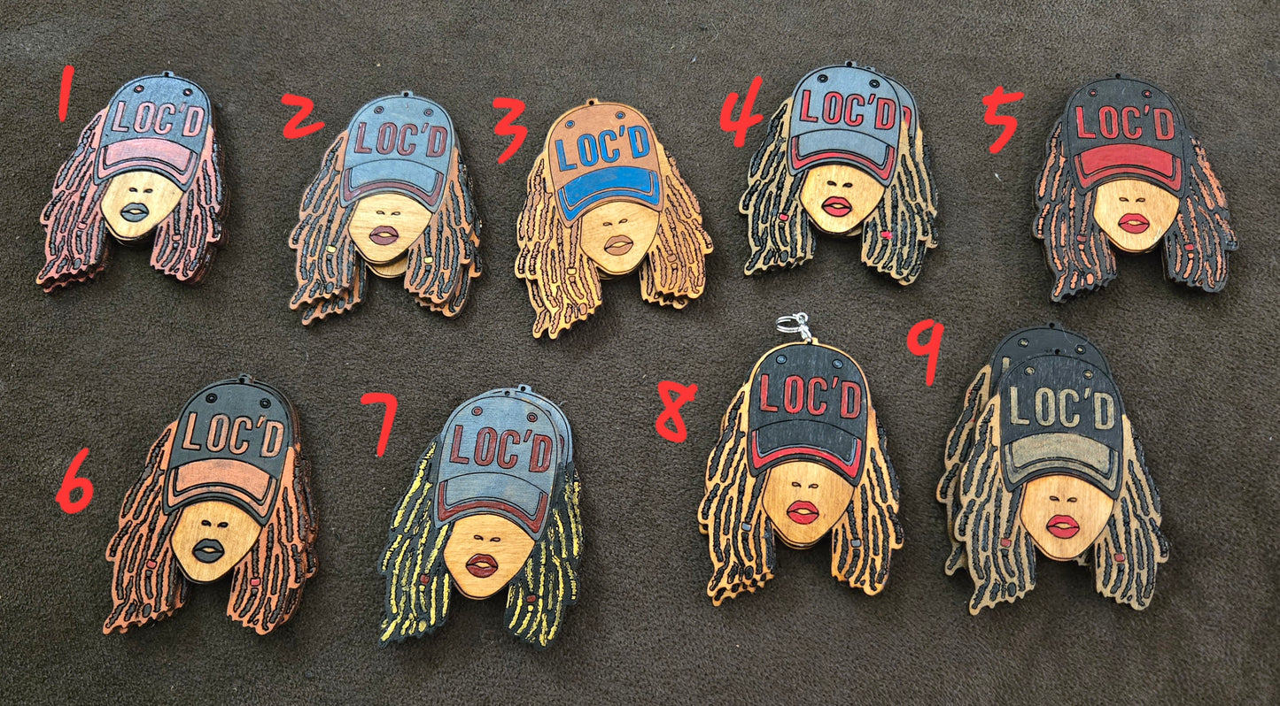 Loc'd queen earrings