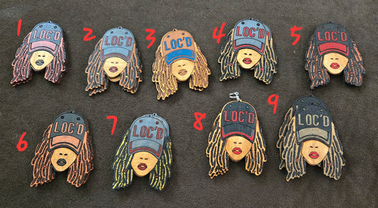 Loc'd queen earrings