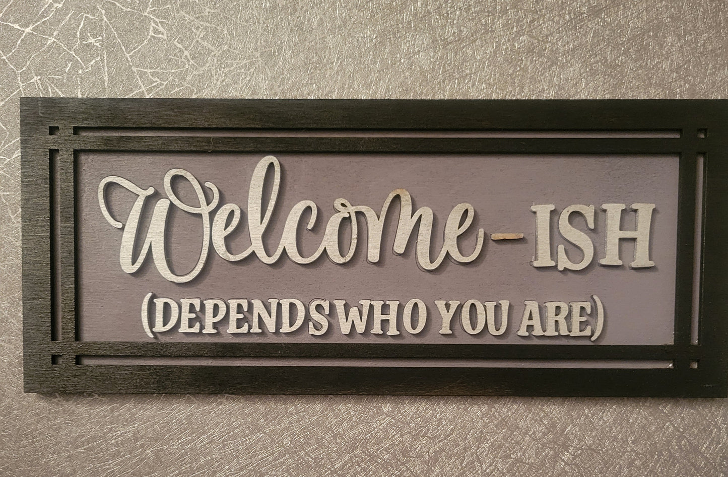 Welcome-ISH Door Sign
