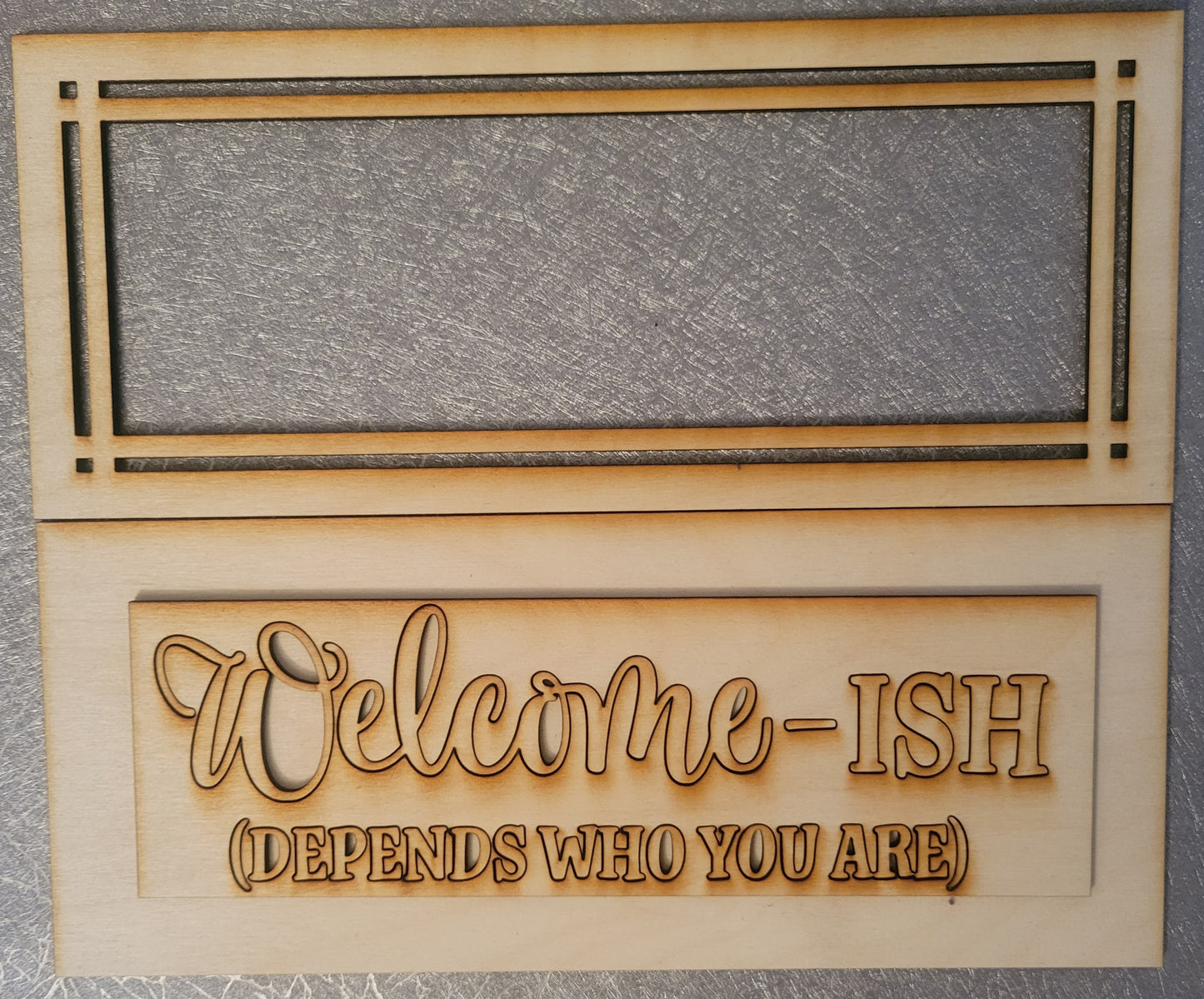 Welcome-ISH Door Sign