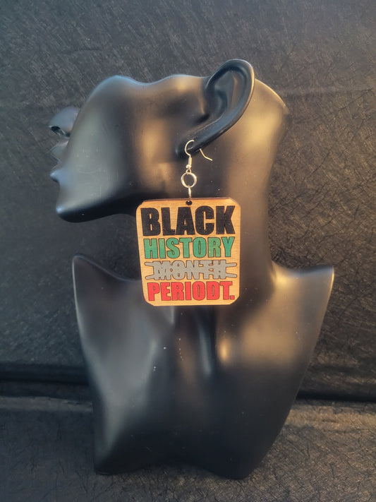 Black History Month Periodt Earrings