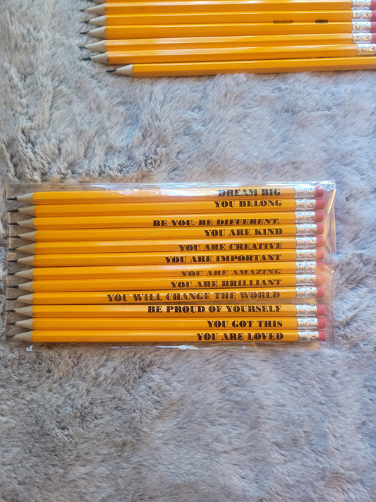 Positive Affirmation Pencils