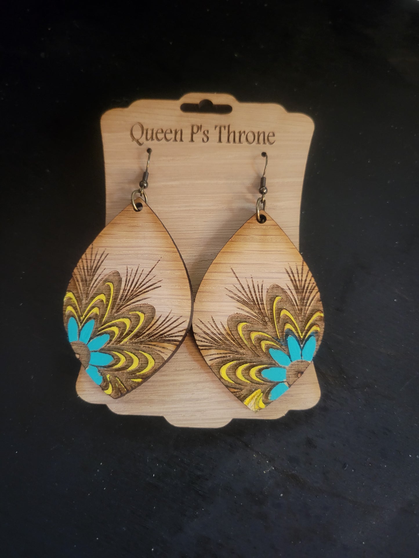 Marble Flower Earrings (2 styles Available)