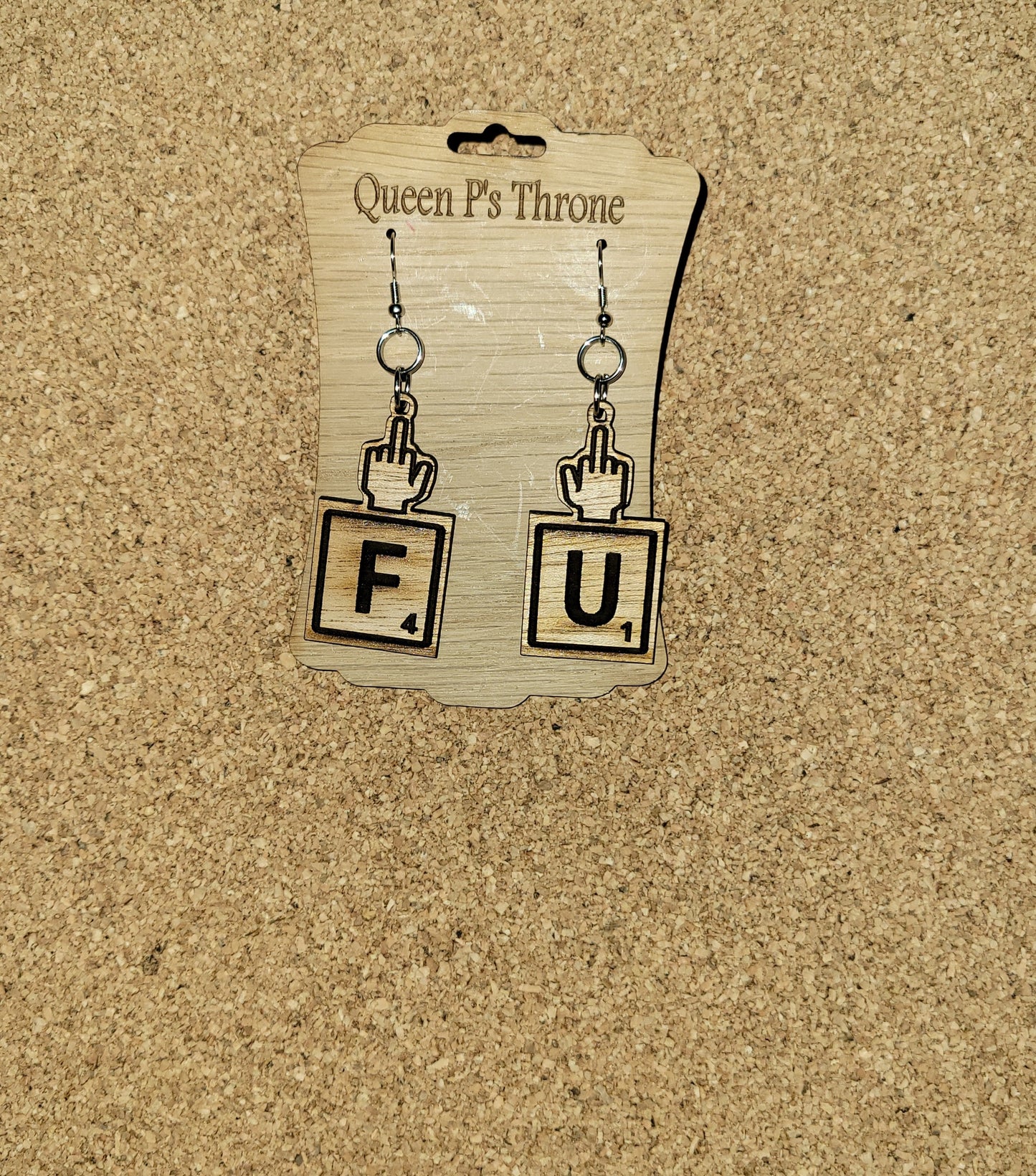 F U earrings (2 options)