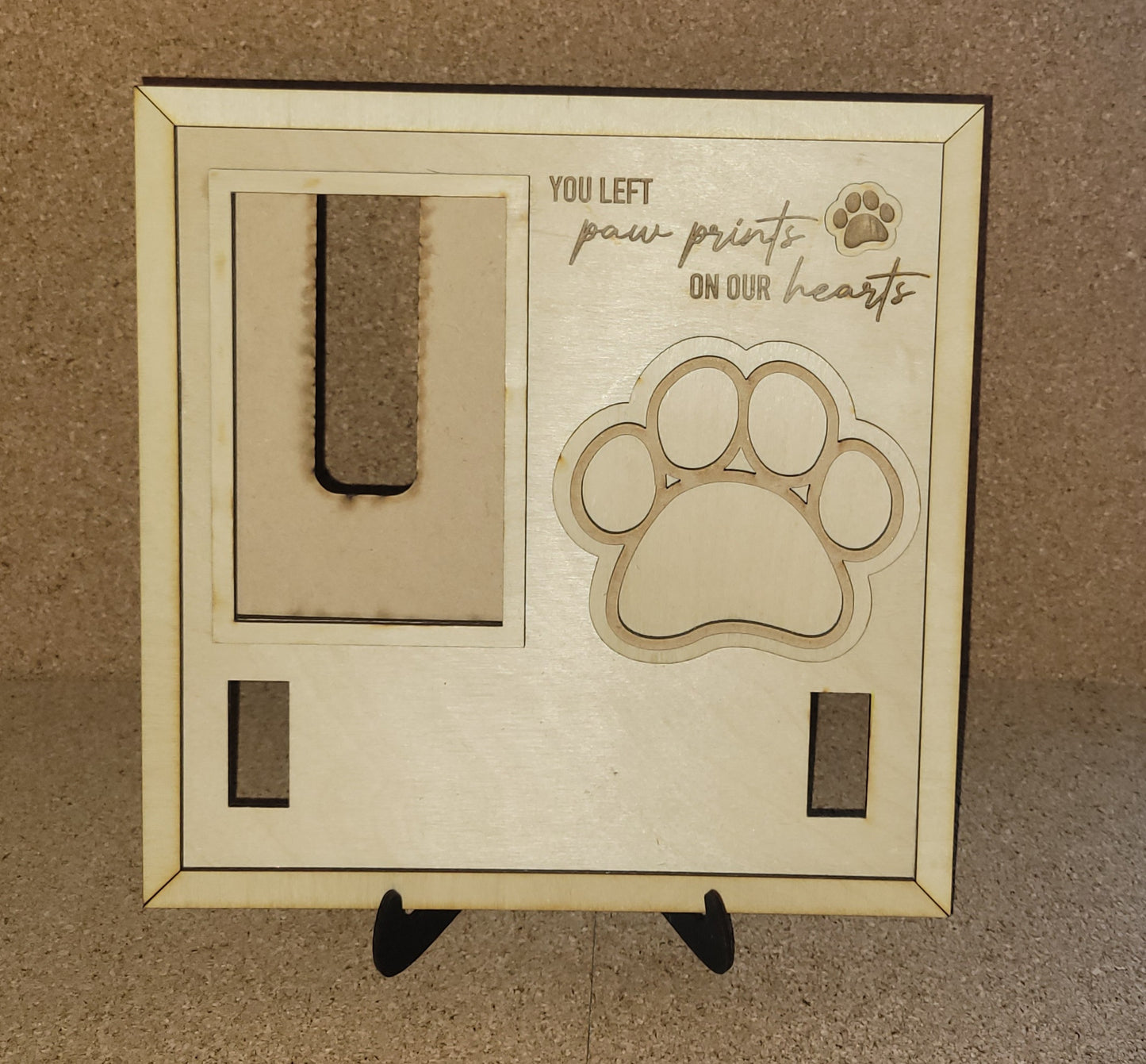 Dog Remembrance Memorial photo with collar frame