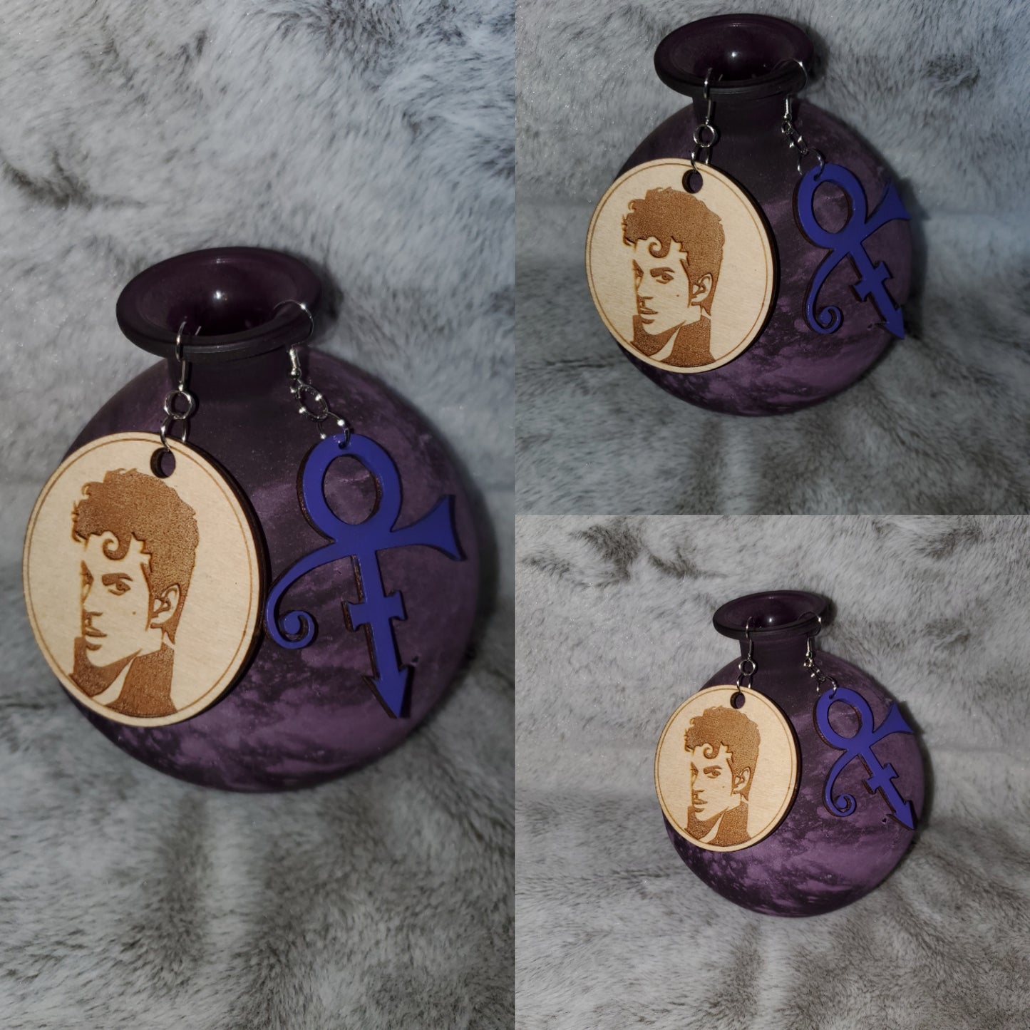 Mixed up- Symbol and Prince Earrings