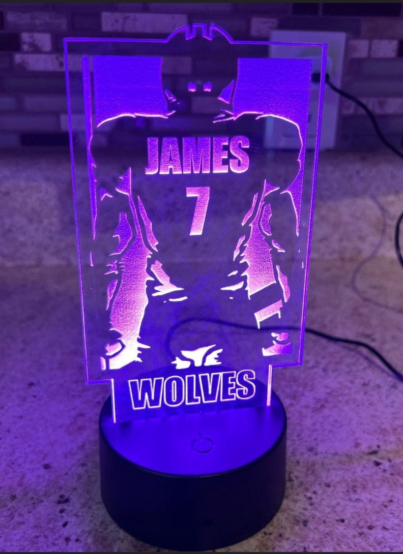 Sports -Personalized LED Sign with Remote Control