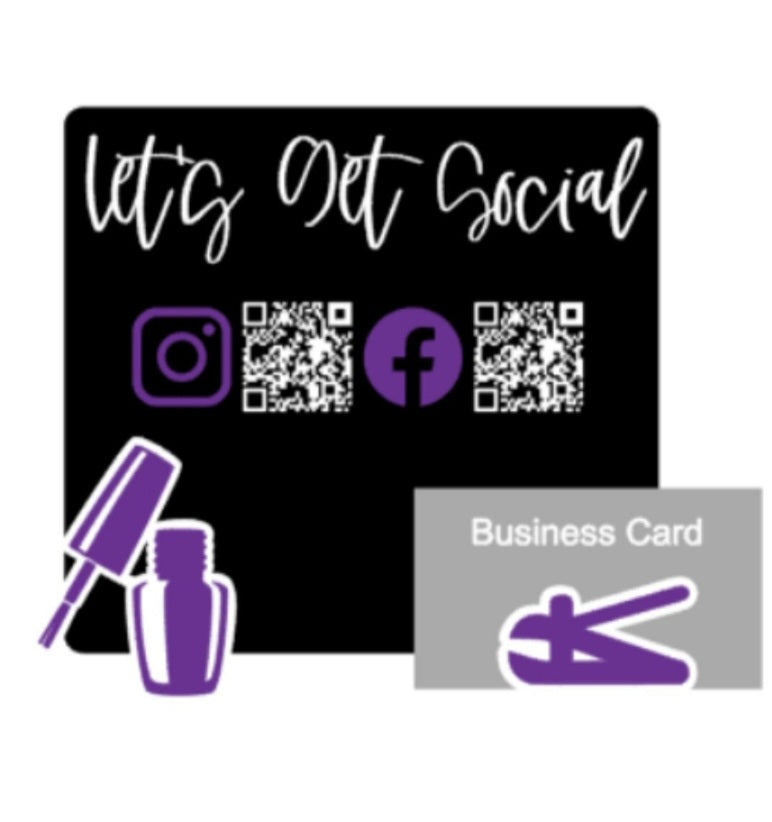 Social Media and Payment Sign- (Hair Stylist, Dentist, Nail Salon, Photographer, Cake baking)